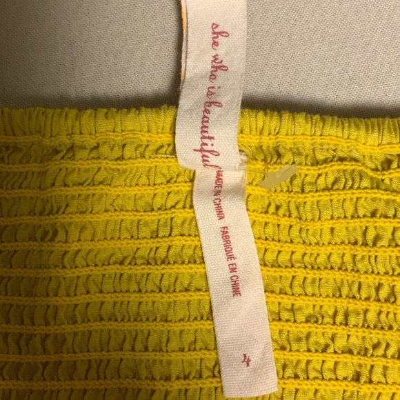 Maeve Anthropologie Parading Hues Strapless Color Block Dress Size 4 - Picture 11 of 16